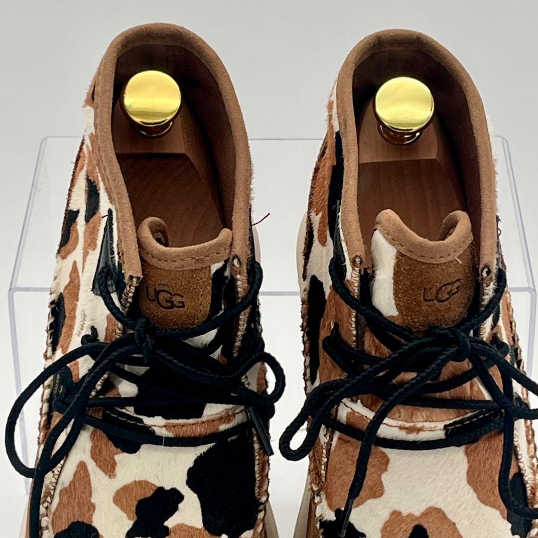 UGG アグ NEUMEL COW PRINT 厚底 ブーツ 22.5cm カウ
