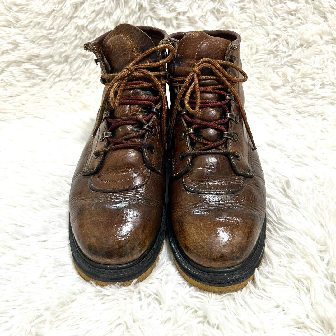 レア　レッドウィング モックトゥ ワーク ブラウン 8.5D 26.5cm