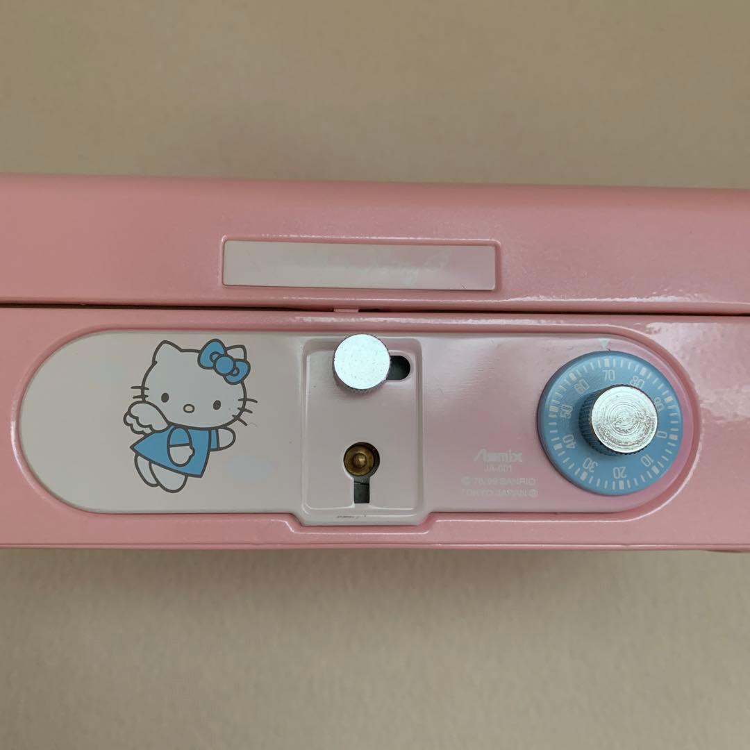 サンリオ♡エンジェルキティ 手提げ金庫 ダイヤル式 鍵付 ハローキティ