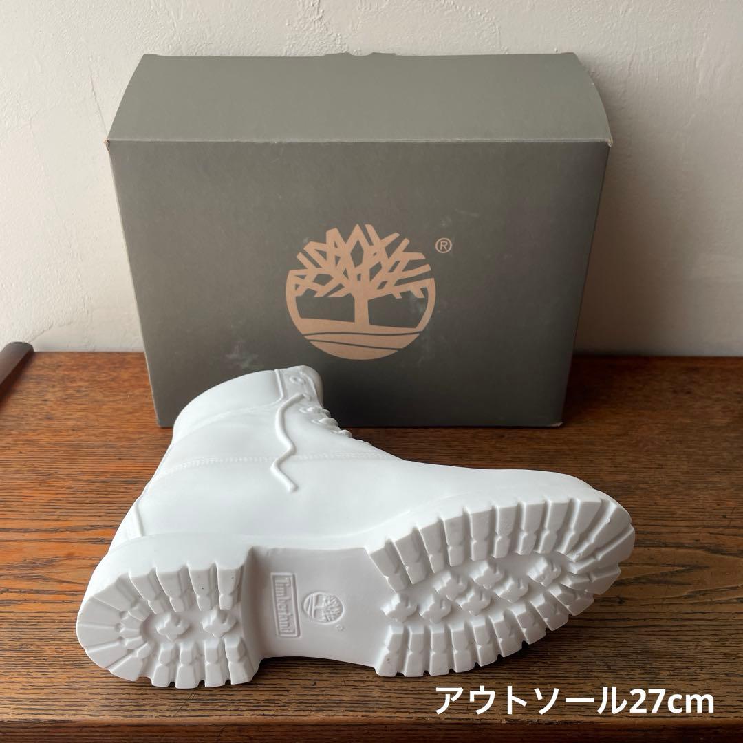 ティンバーランド オリジナル イエローブーツ オブジェ 花瓶 陶器 白