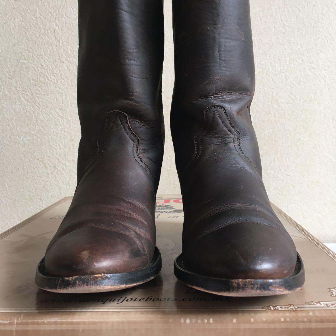 ドンキホーテ DONQUIJOTE ウエスタンブーツ ダークブラウン 23.5