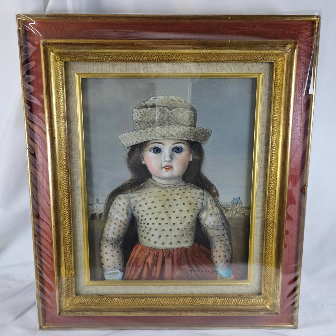 【希少】土井俊泰 人形の肖像画