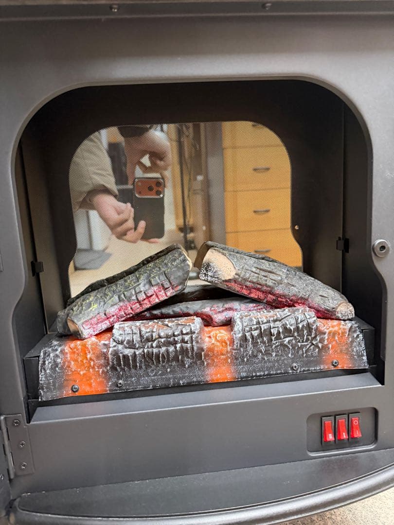 レトロスタイル 電気ヒーター コンパクト