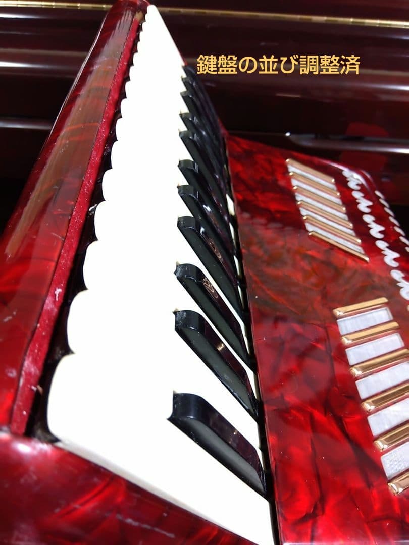 大幅メンテ完了】 トンボ ソプラノアコーディオン No.270 赤（即演奏可