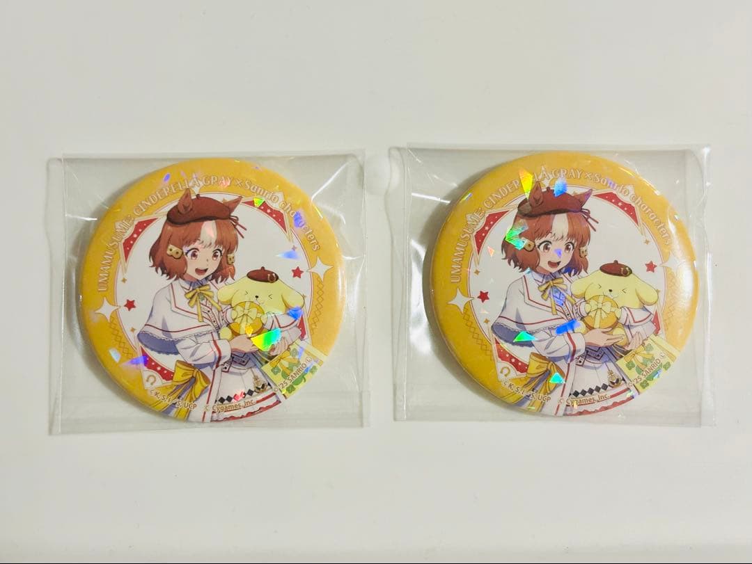 ウマ娘 シンデレラグレイ サンリオ 特典 缶バッジ ベルノライト - メルカリ