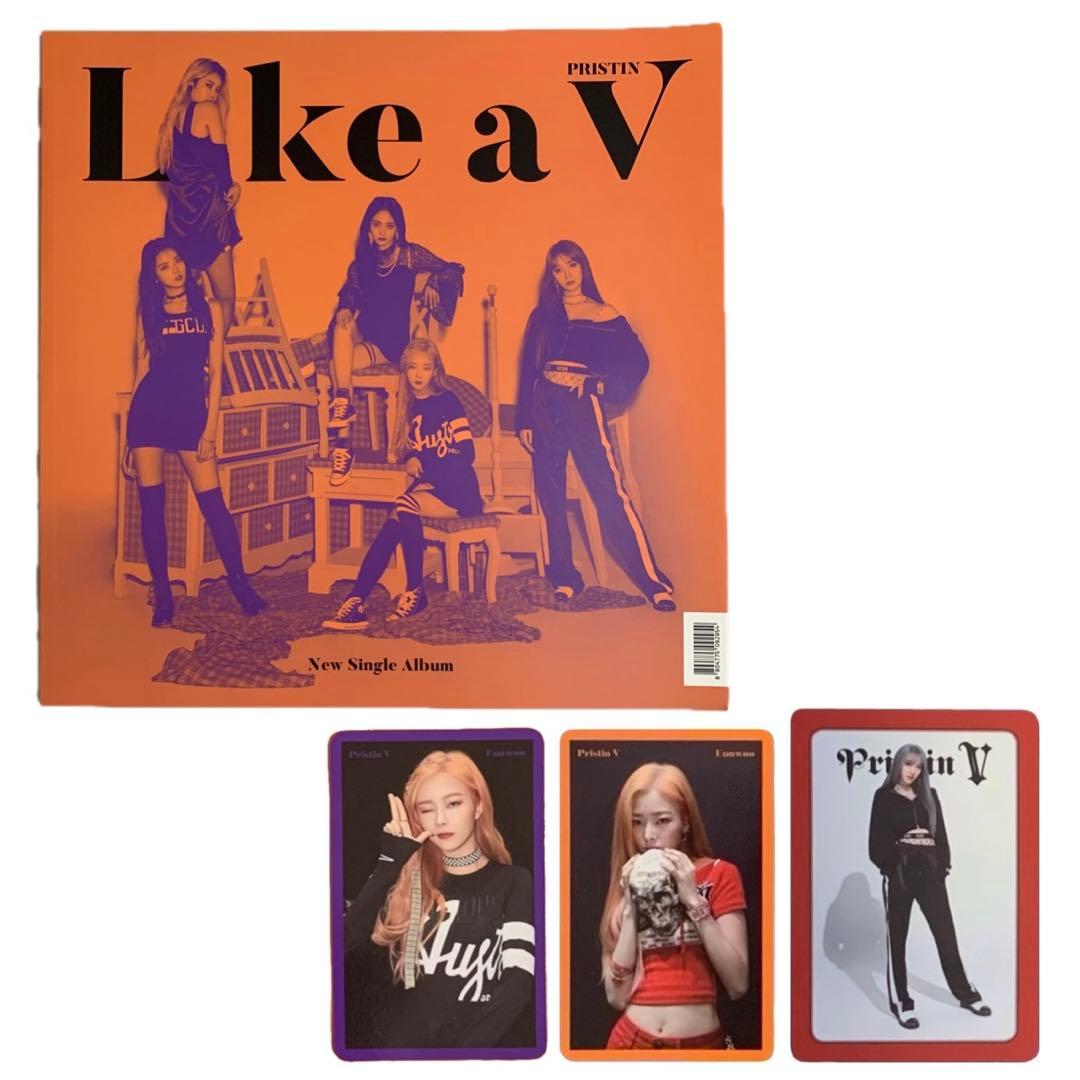 Pristin V Like a V CD プリスティン　ロア　ウヌ　トレカ PRISTIN, PRISTIN V - PRISTIN V [LIKE A V] Single Album CD+