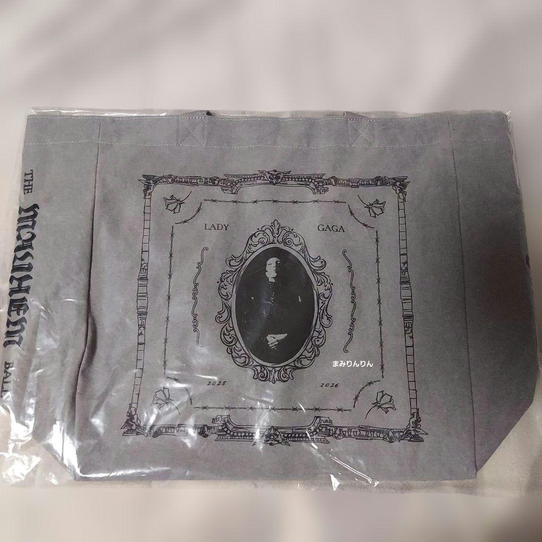 レディー・ガガ ツアーグッズ バッグ グレー エコバッグ トートバッグ
