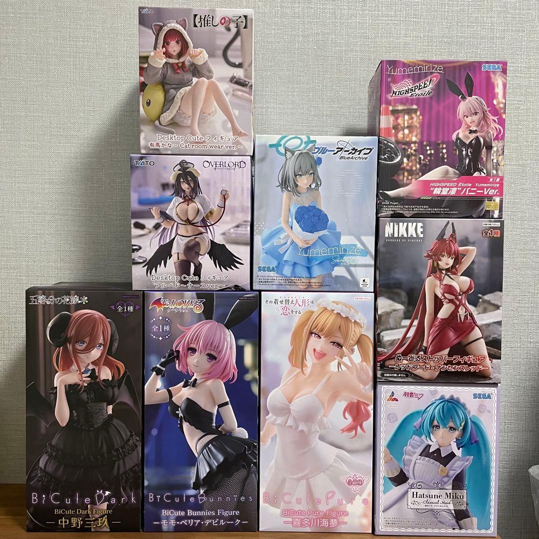 三玖等 美少女プライズフィギュア まとめ売り 9点セット - メルカリ