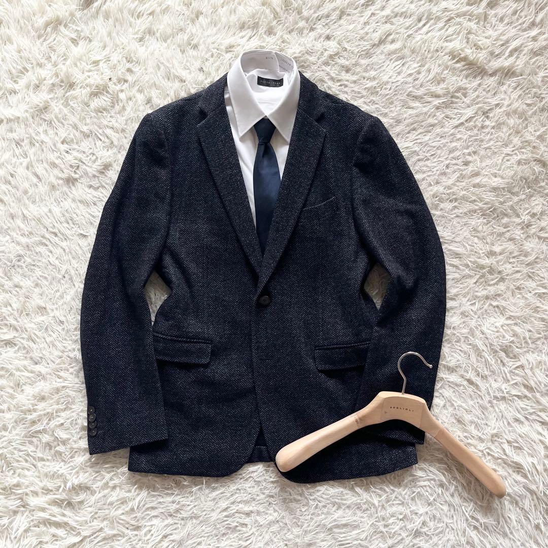 <美品>BOGLIOLI ネイビー ウール ジャケット サイズ48 中古・古着通販】BOGLIOLI (ボリオリ) リネンテーラードジャケット