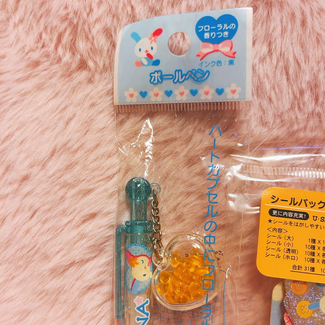 希少レア ウサハナ 平成レトロ ボールペン シールパック 2004~5