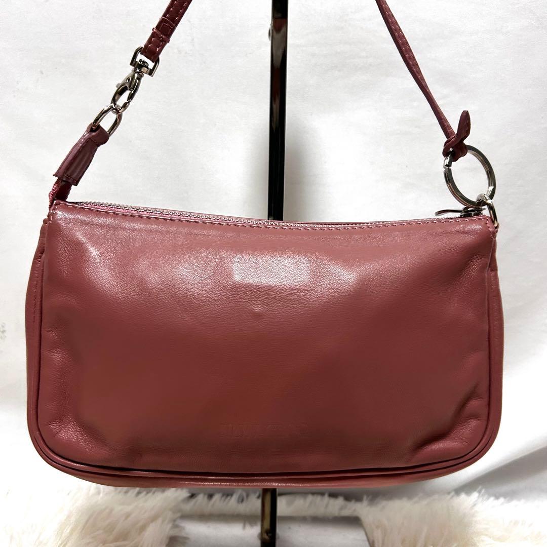 美品 ギャランティカード付き jimmy choo レザー アクセサリーポーチ