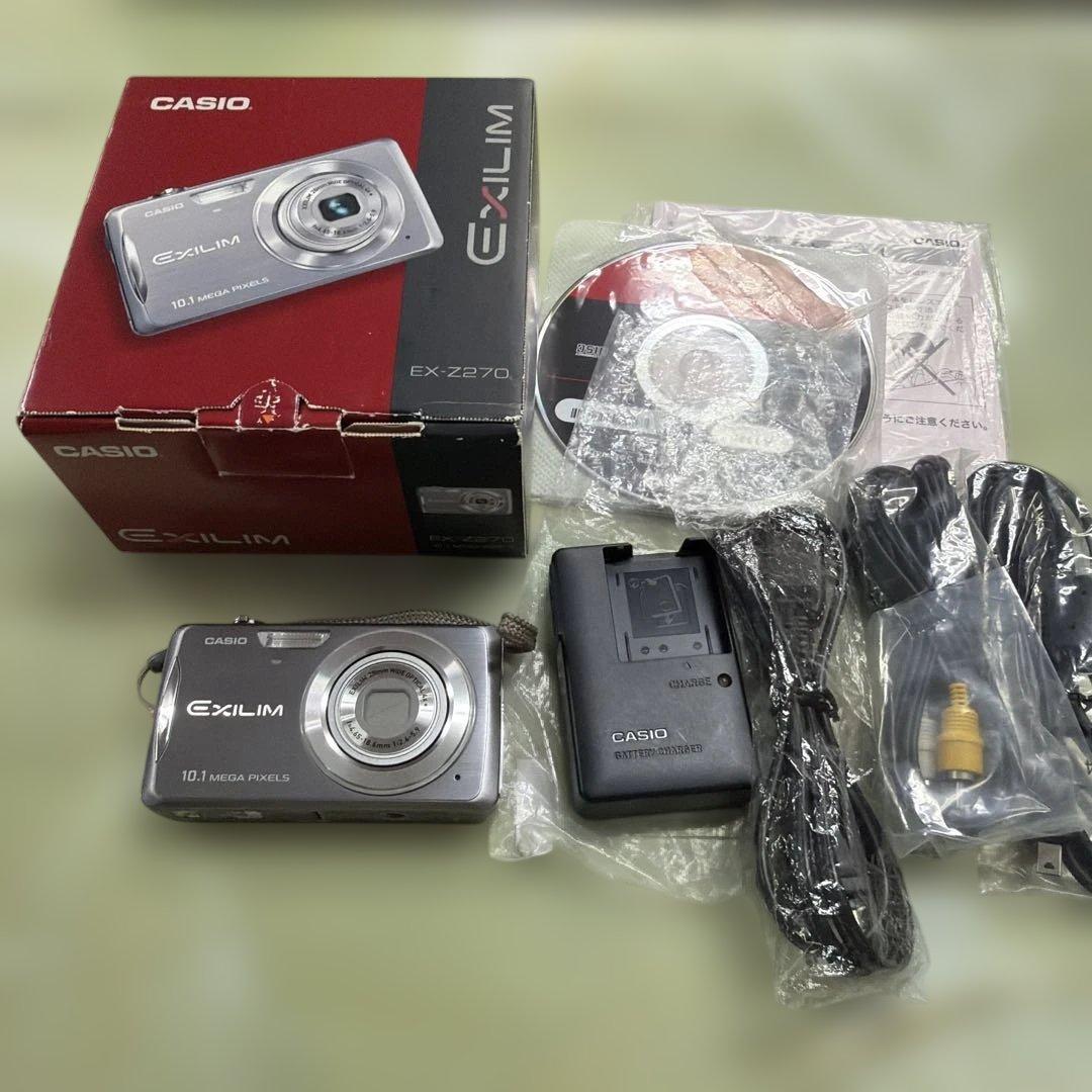 カシオ EXILIM デジカメ EX-Z270 GY グレー 箱付き - メルカリ