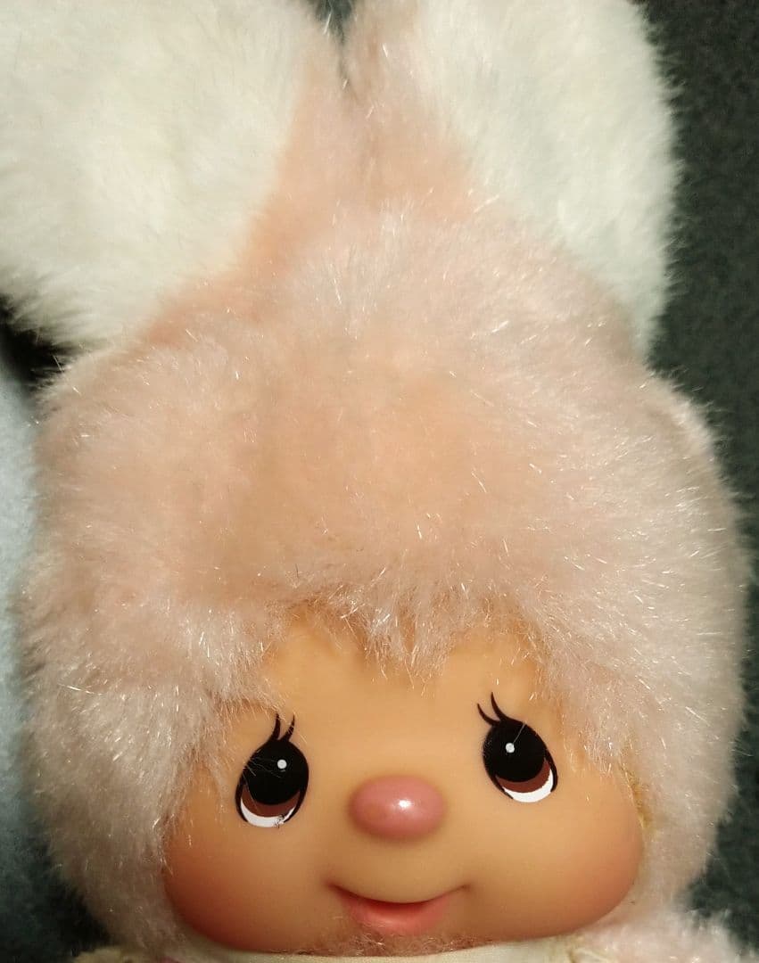 昔のアンティーク】チムたん 24cm ぬいぐるみ レトロ モンチッチ