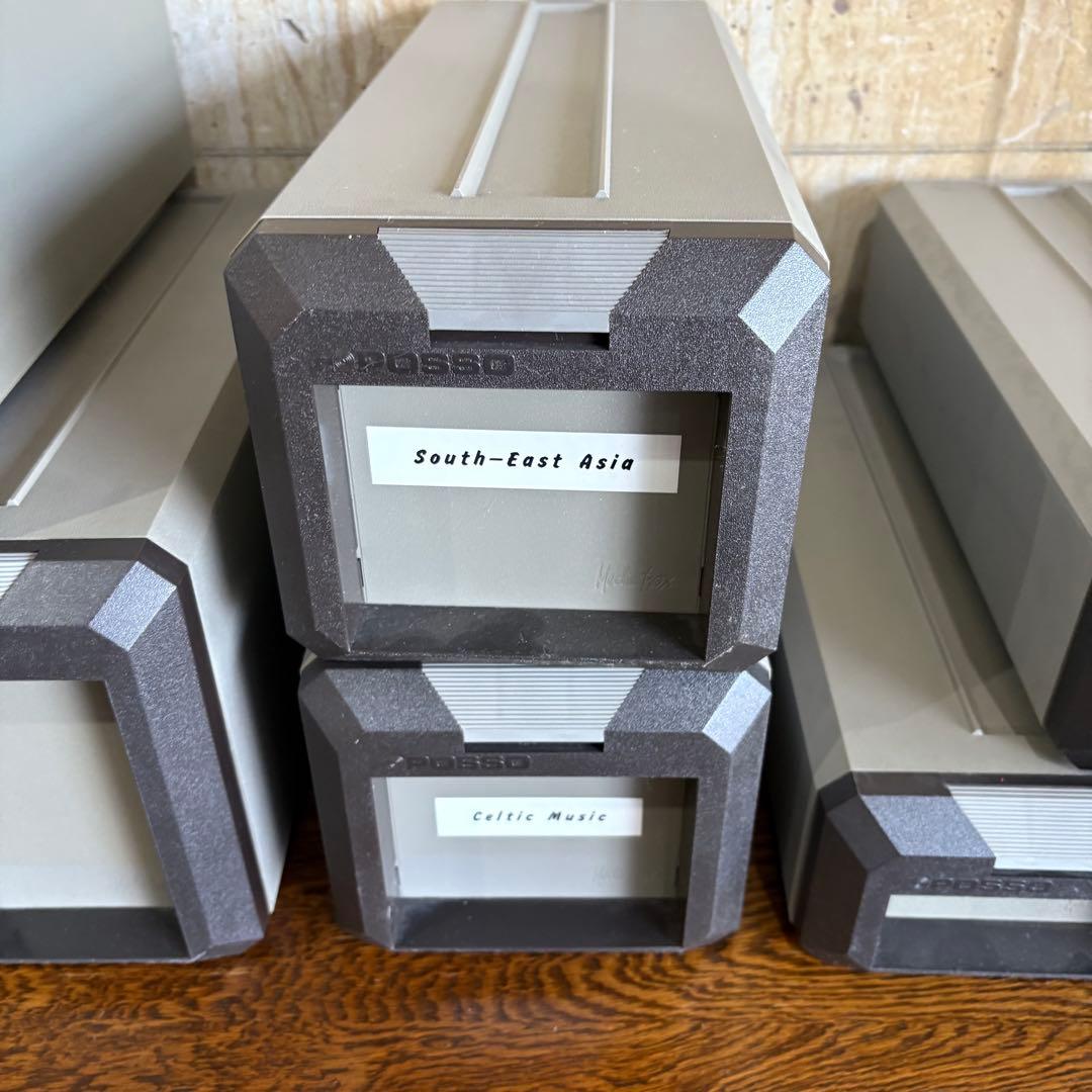 POSSO フランス製 オーディオライブラリー CD カセット 収納ケース