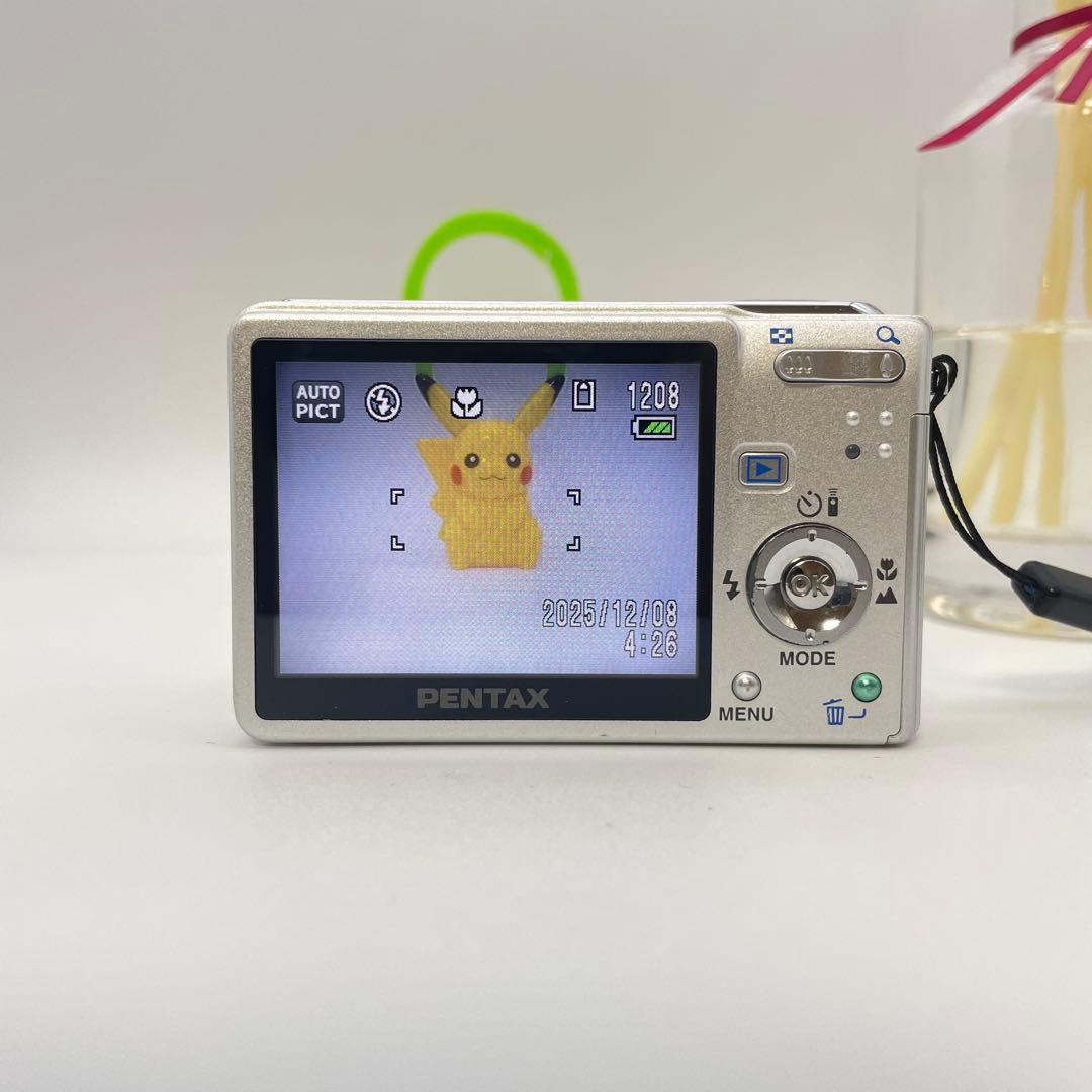 スマホ転送OK✨PENTAX Optio s7✨動作確認済 可愛すぎるコンデジ♪