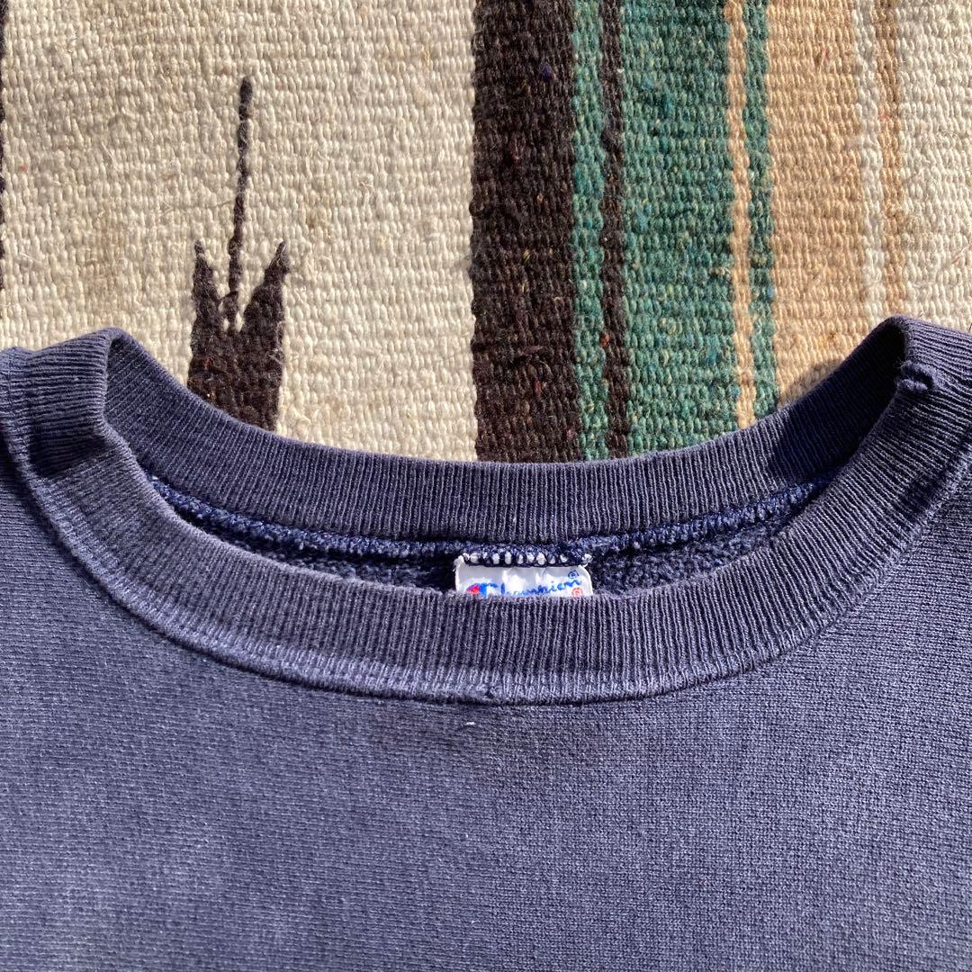 チャンピオン リバースウィーブ 90sアメリカ製 iowa カプセル ネイビー