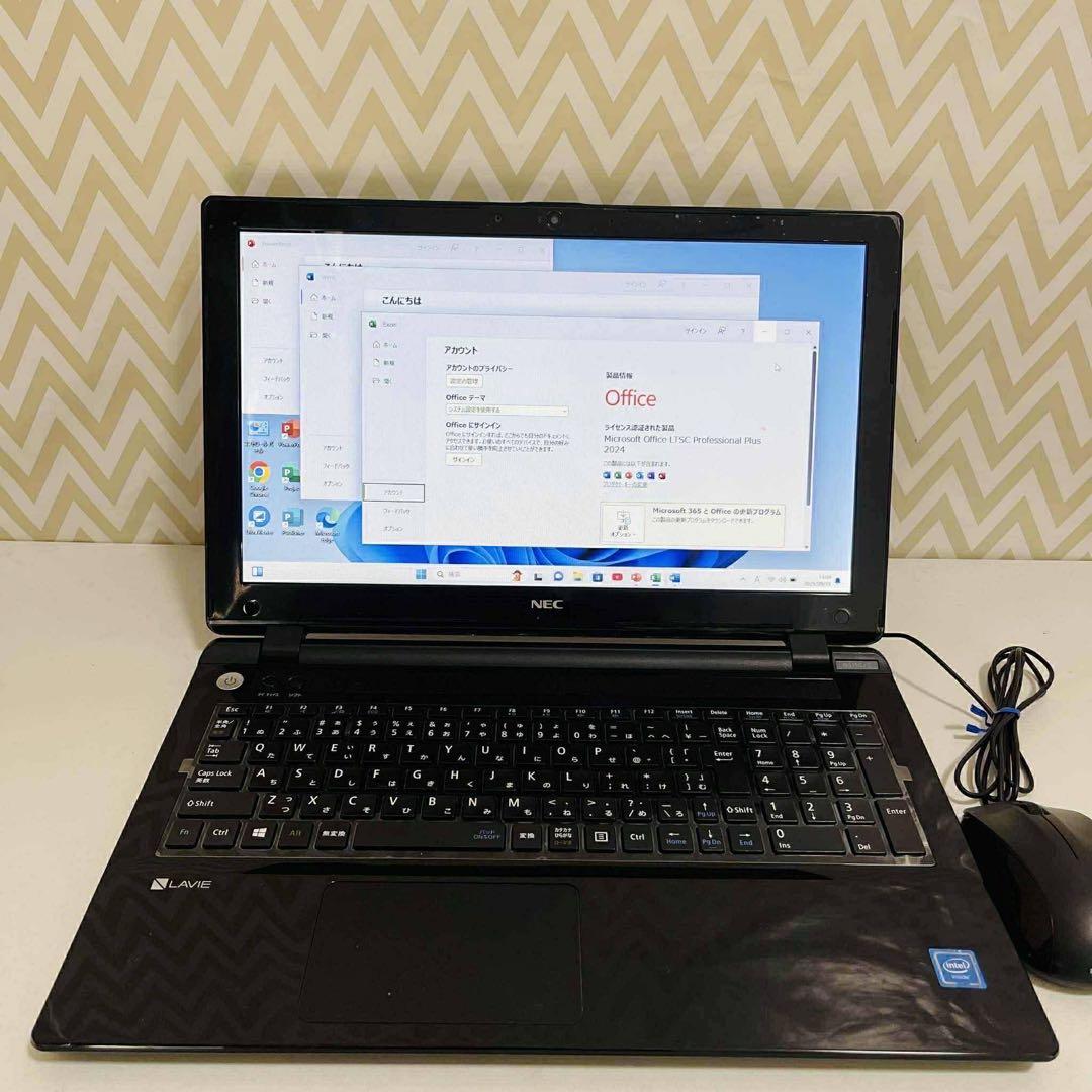 T398 NECノートパソコンSSD高速 WEBカメラWindows11オフィス - メルカリ