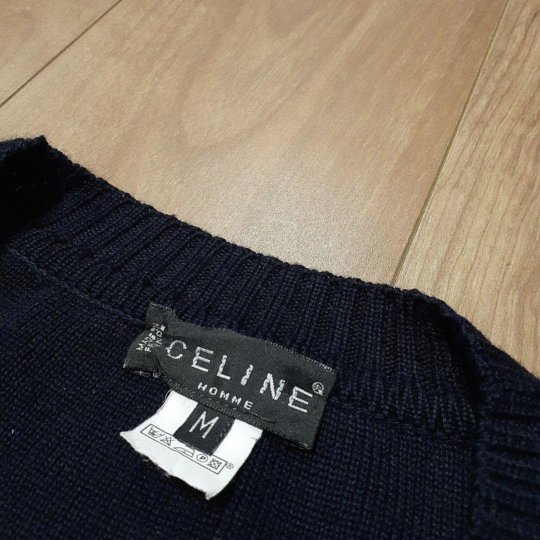 CELINE セリーヌ ウール カーディガン 刺繍 金ボタン old - メルカリ