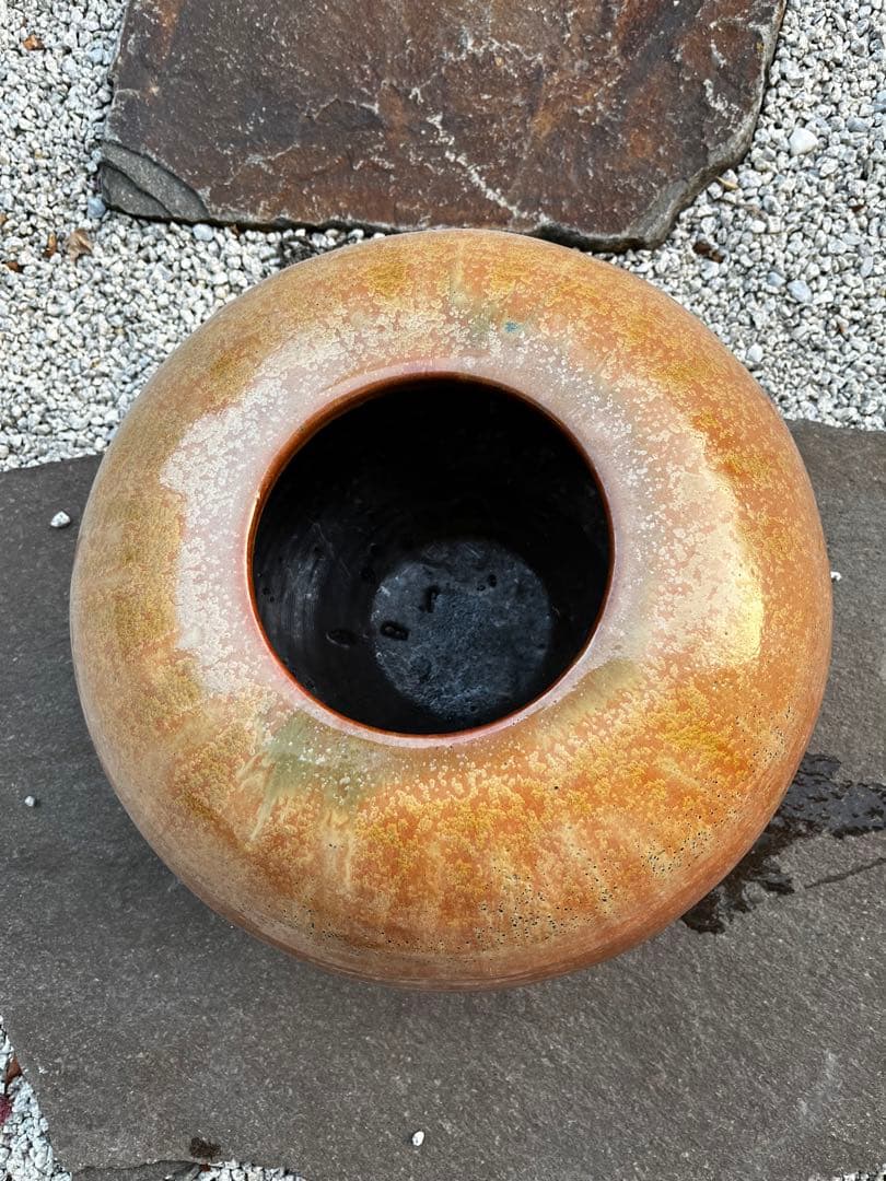小石原焼 ヤマイチ窯 梶原藤徳作 大きめの花器 壺 置物 - メルカリ
