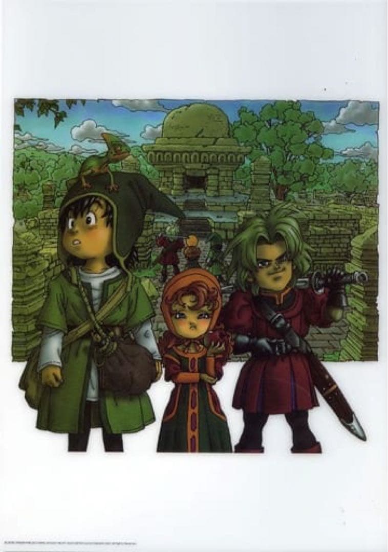 激レア】ドラゴンクエストⅦ ビジュアルアートポスター(プラ製) 鳥山明