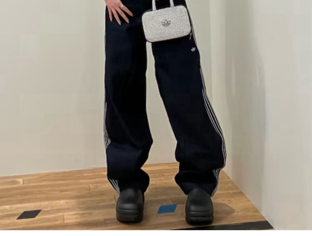 【新品】アディダス スタン スミス ミュール 厚底ブラック 23.5cm