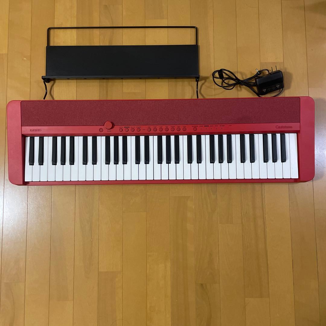 Casiotone CT-S1赤 61鍵 電子ピアノ 解説動画あり】キーボード 電子ピアノ CASIO CT-S1 RD レッド 61鍵盤