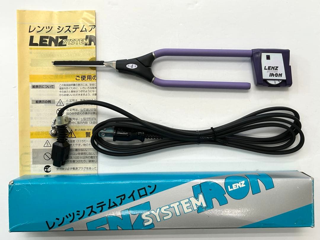 未使用 レンツF-4G レンツシステムアイロンF-4G 5角4mm理容アイロン 中古美品ラバー新品