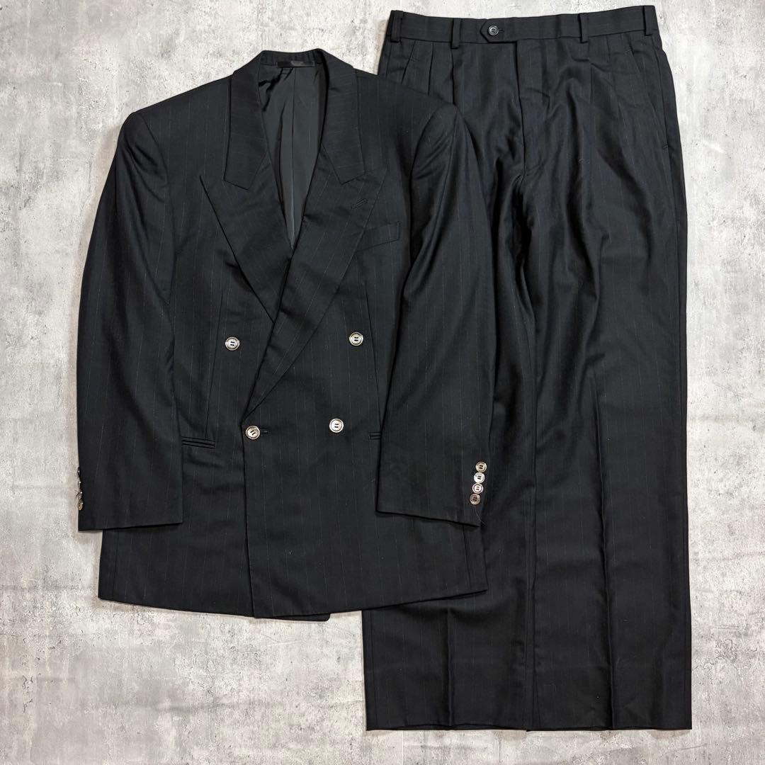 80's~90's ダブルブレスト ダブルスーツ 成人式 セットアップ グレー