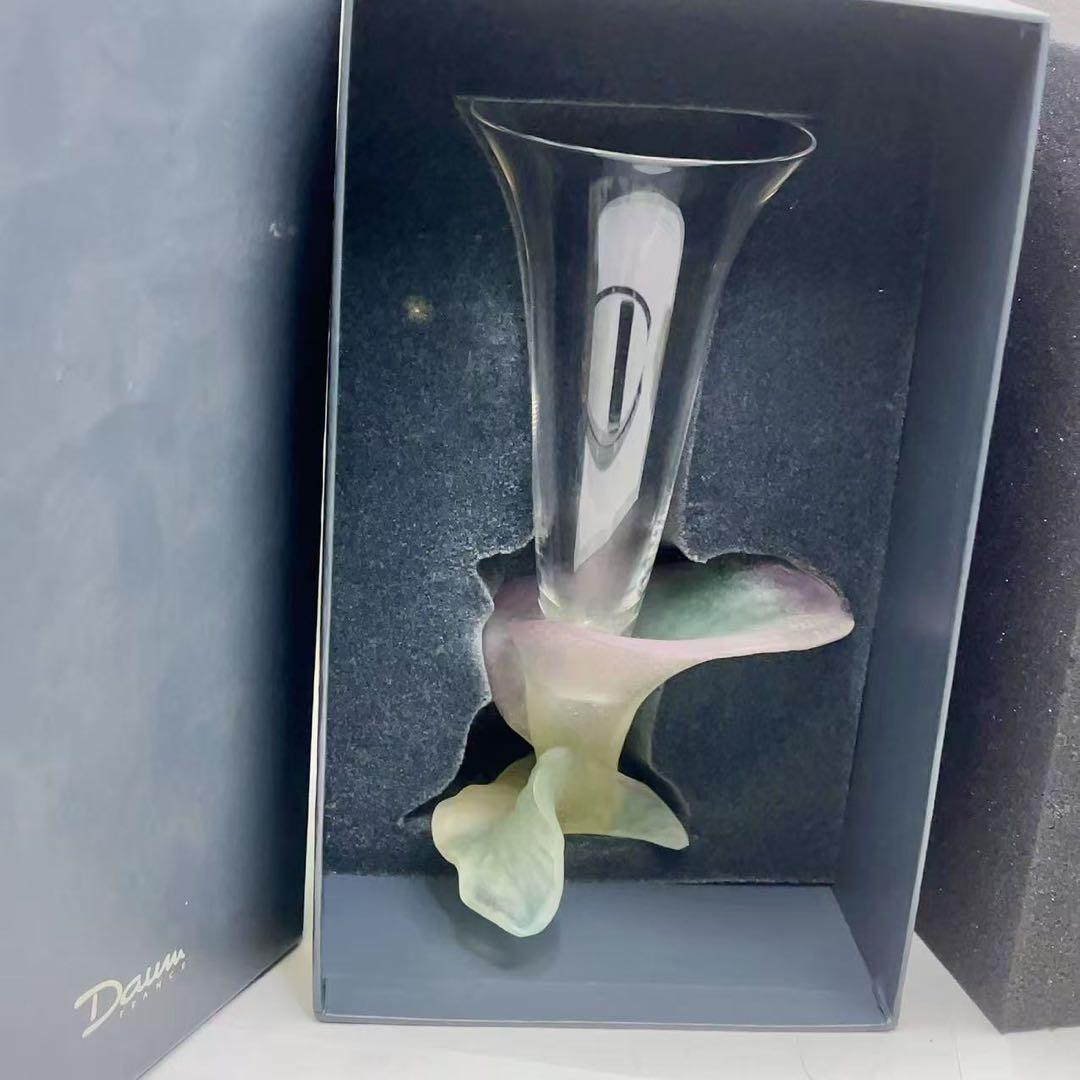 Daum France ドームフランス クリスタル ガラス フラワー 花瓶