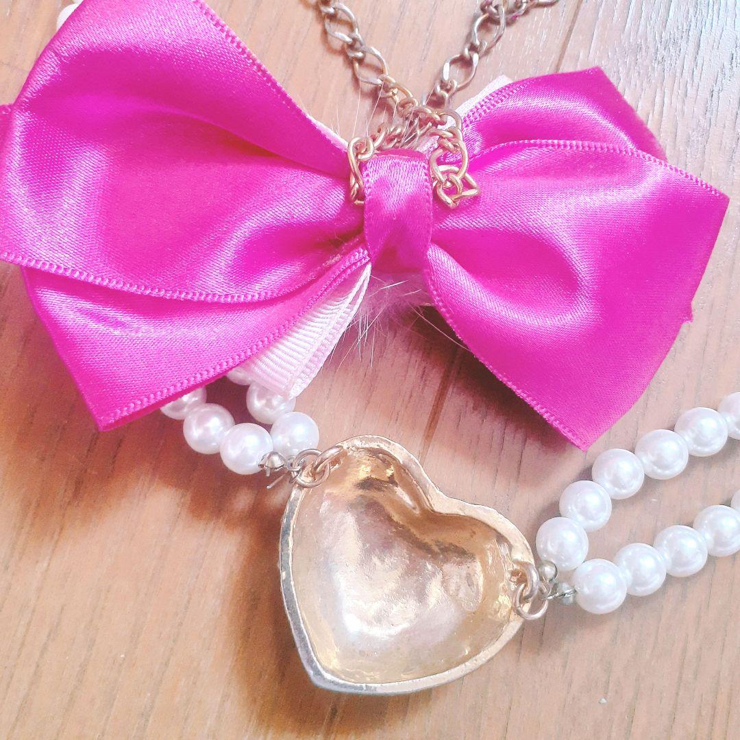 激レア♡MARS初期リボン付きパールネックレス♡姫ギャル Y2K 平成女児