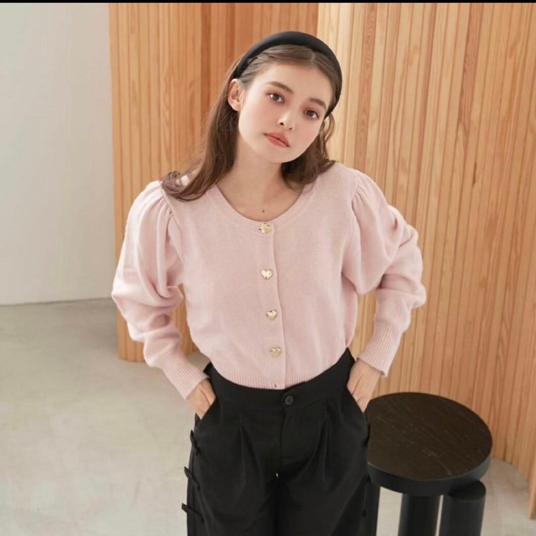 TreatÜrself トリートユアセルフ ハートボタンニットカーディガン