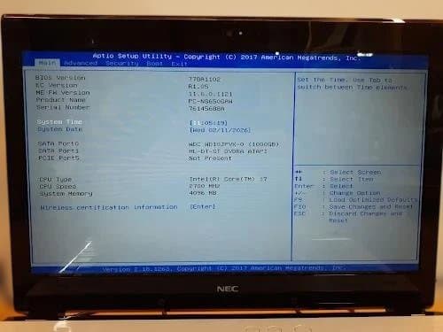 80L0211-07 NEC LAVIE Core i7/1TB/バッテリー良好 - メルカリ