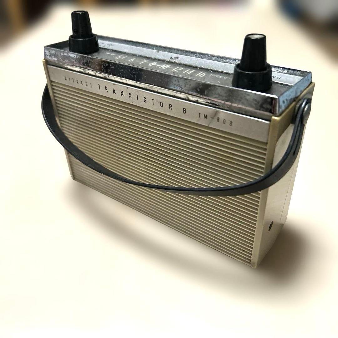 昭和レトロ 日立 トランジスタ ラジオ TM-808 - メルカリ