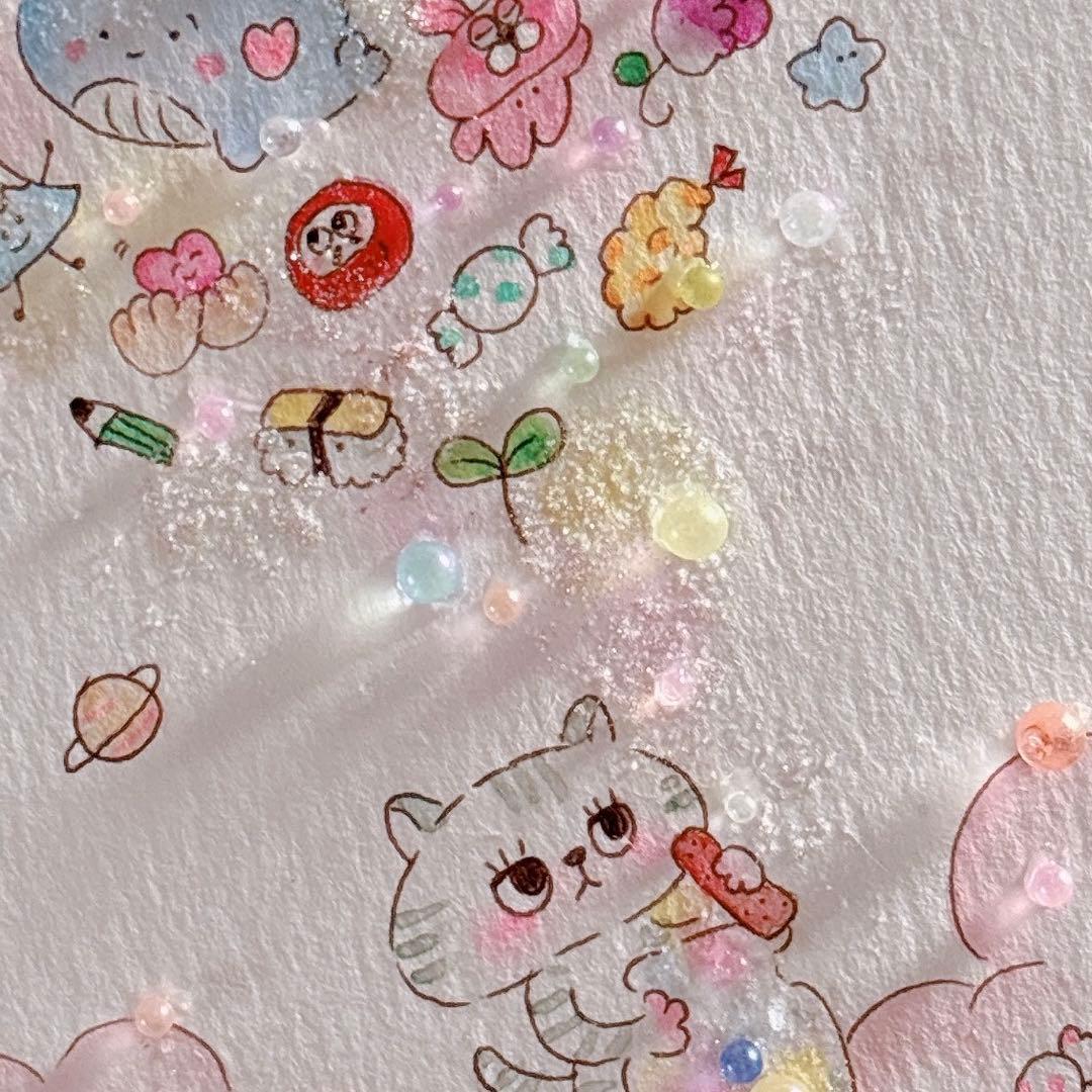 夢のカケラ】グラスアート イラスト 水彩画 原画 - メルカリ