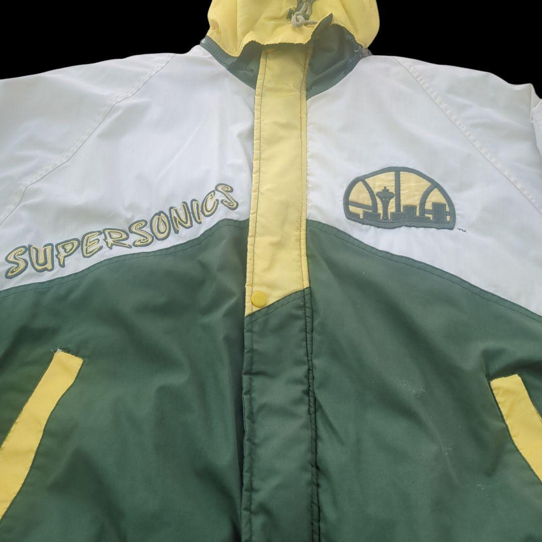 希少】 NBA プロプレイヤー シアトルスーパー・ソニックス 中綿JKT