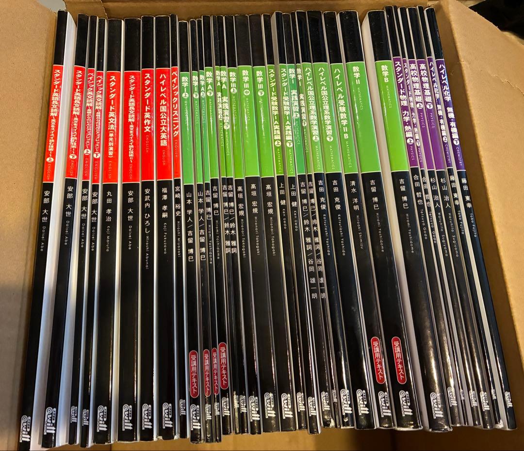 さなる予備校 高等部　大学受験@will テキスト（一部確認テスト付き）全45冊 さなる予備校 高等部 大学受験@will テキスト（一部確認テスト付き）全