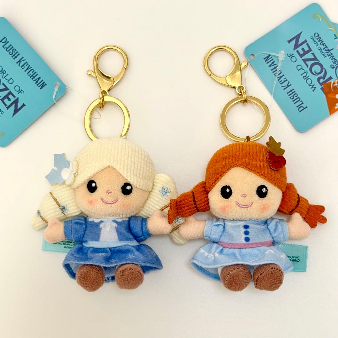 アナ エルサ ぬいぐるみキーチェーン ぬいぐるみケース 香港 家族の思い出