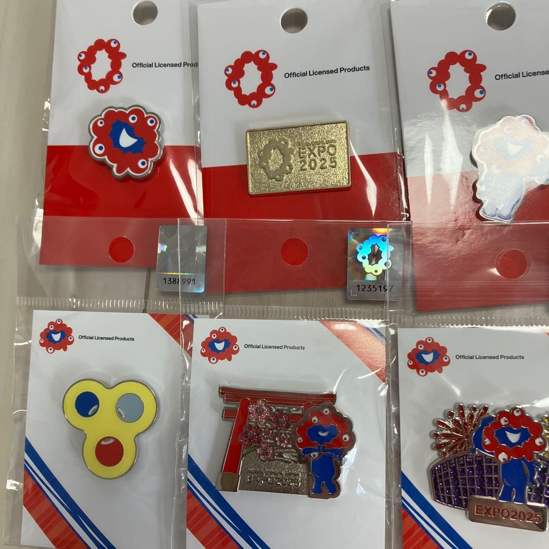 EXPO2025 ミャクミャク コミャク 大屋根リングピンバッジ 8個セット
