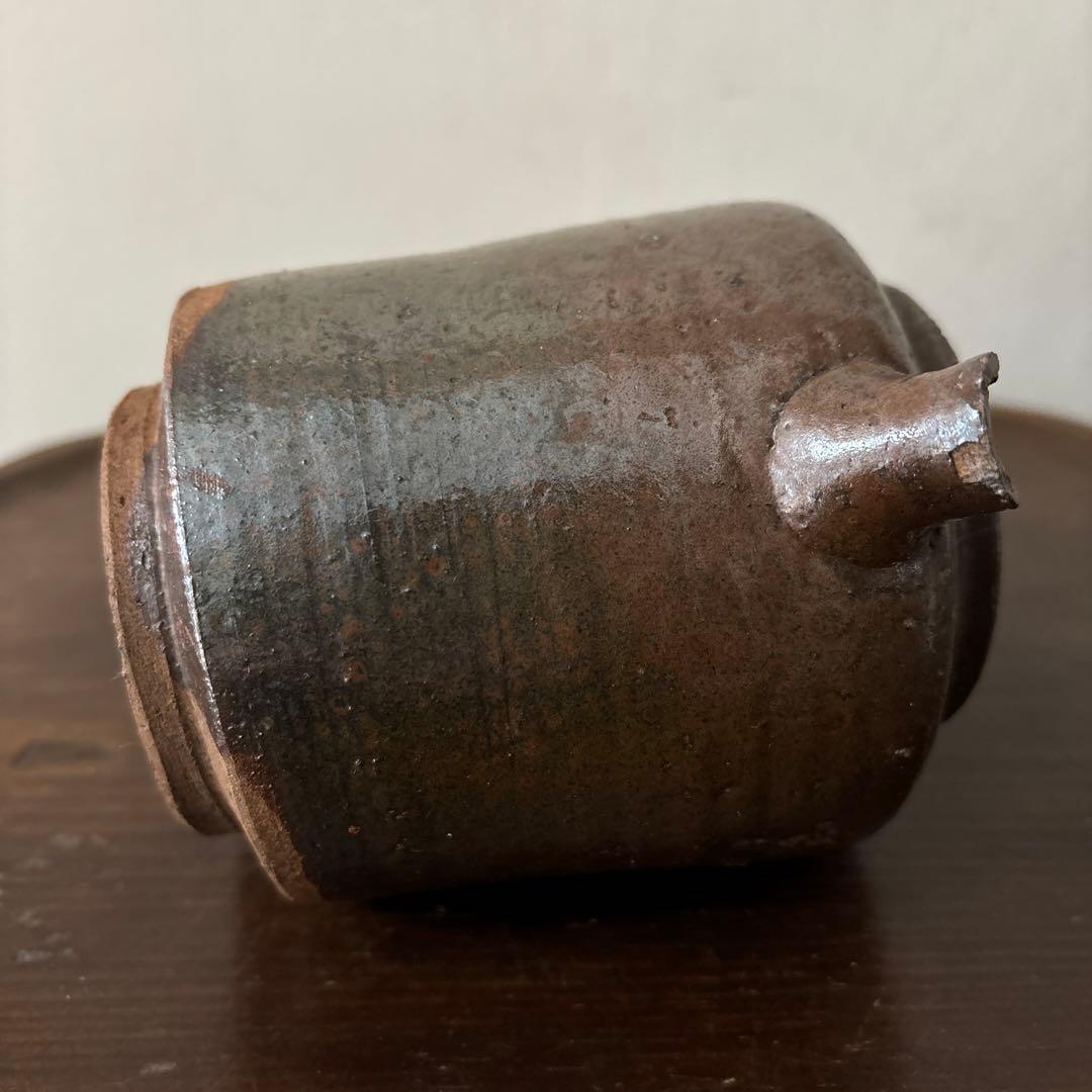 古い水差し 瀬戸 美濃 フラワーポット アンティーク 古道具 ピッチャー