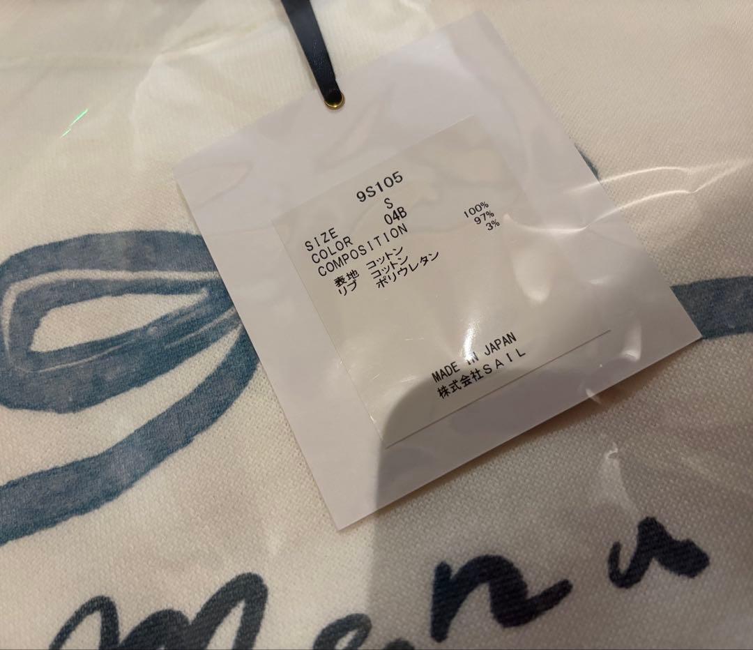 セブンテン ミホカワヒト menuプリントトレーナー ホワイト×ミント