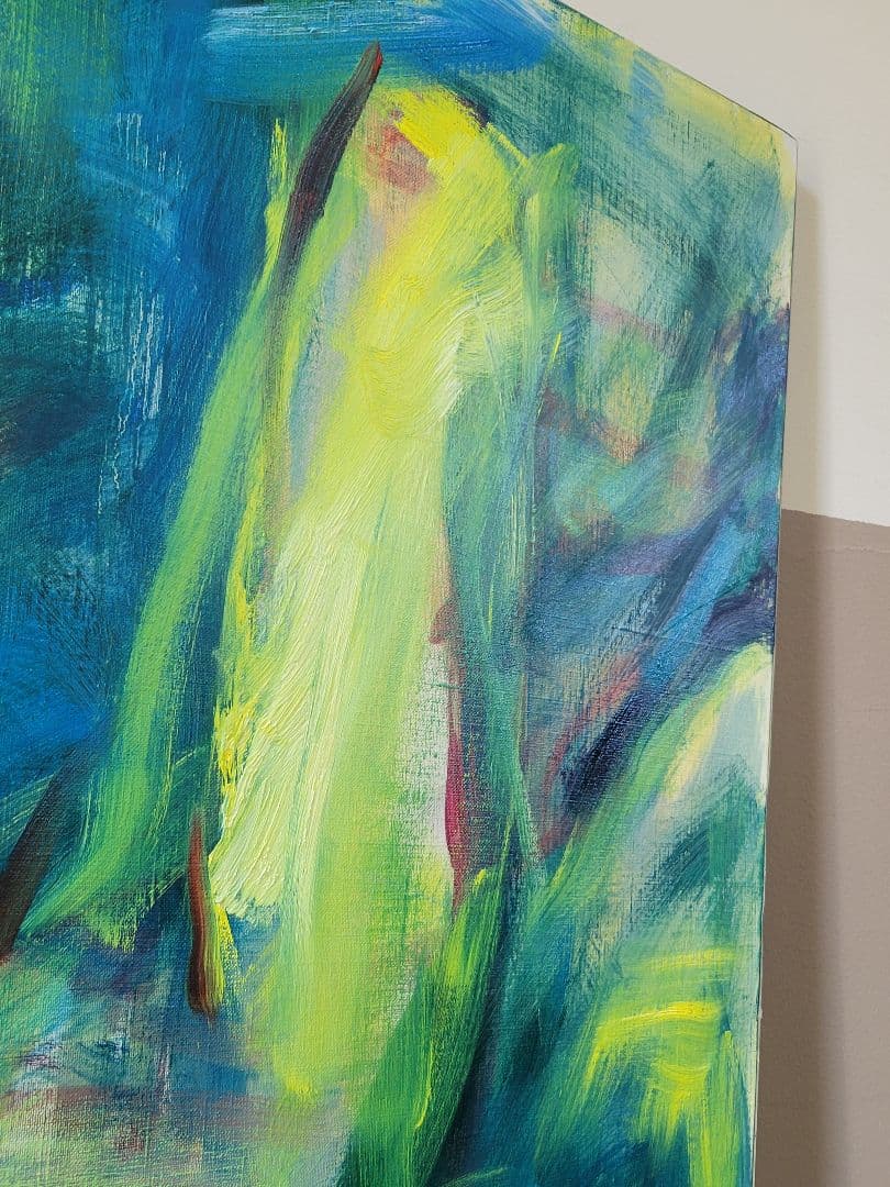 No.10 「青の光景」 女性のヌード 油彩画