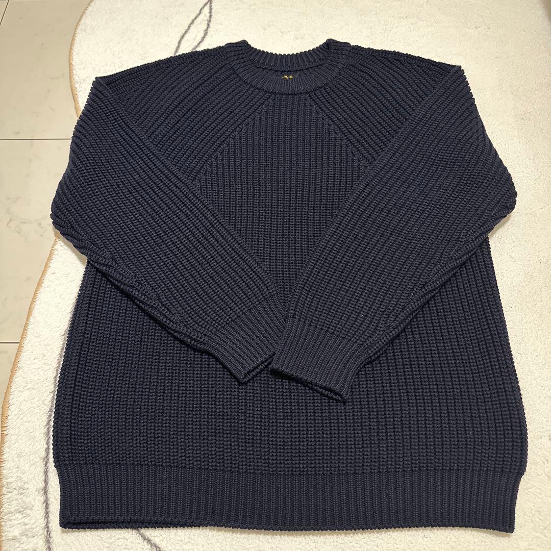 BATONER ネイビー SIGNATUREニット　サイズ1 BATONER (MEN) (バトナー) | KNIT(ニット) | Dice&Dice | ONLINE STORE