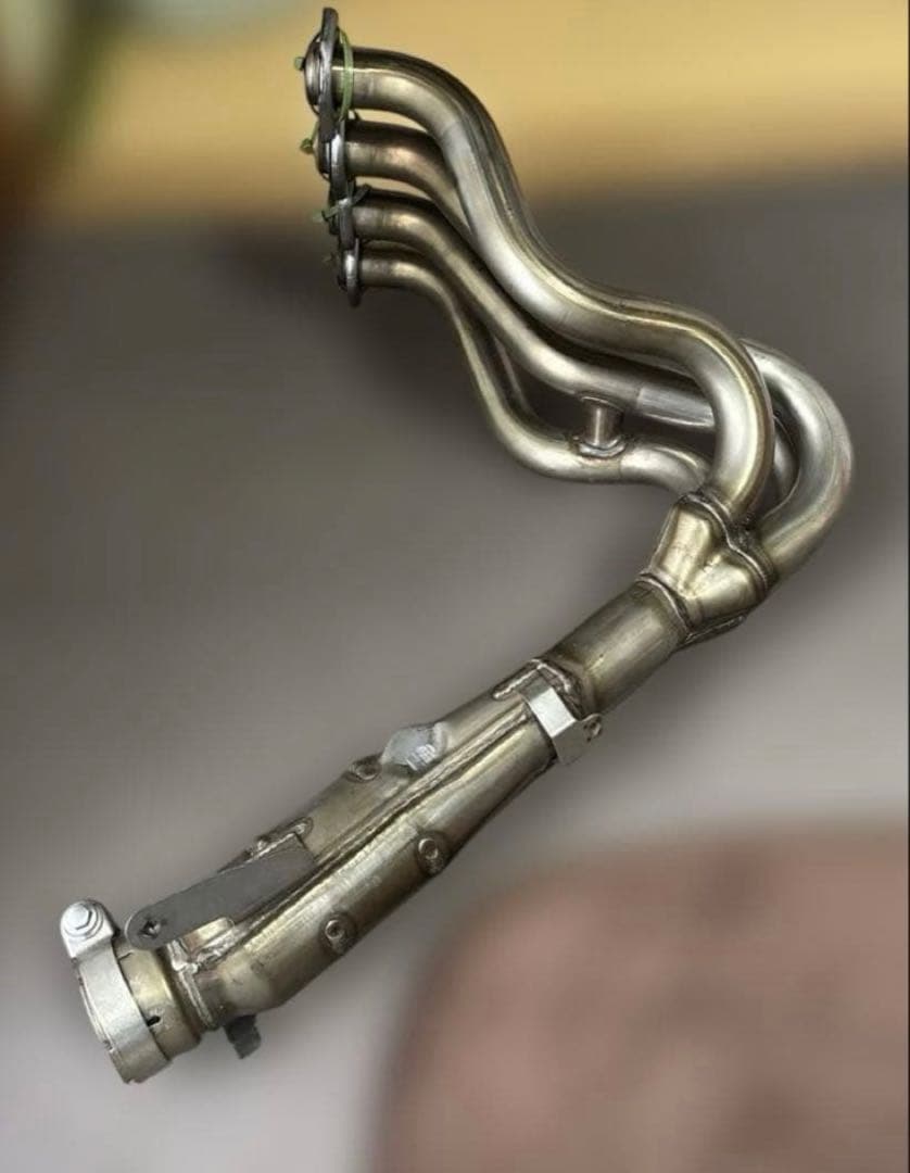 カワサキZX-6R 純正ステンレスエキゾーストパイプ新車取り外し品美品