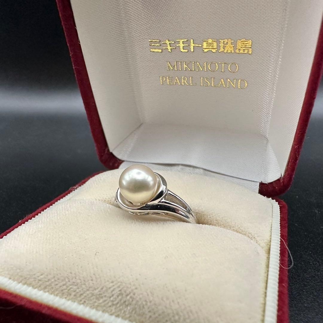 極美品✨ MIKIMOTO ミキモト パール リング 指輪 ロゴ 刻印 1162