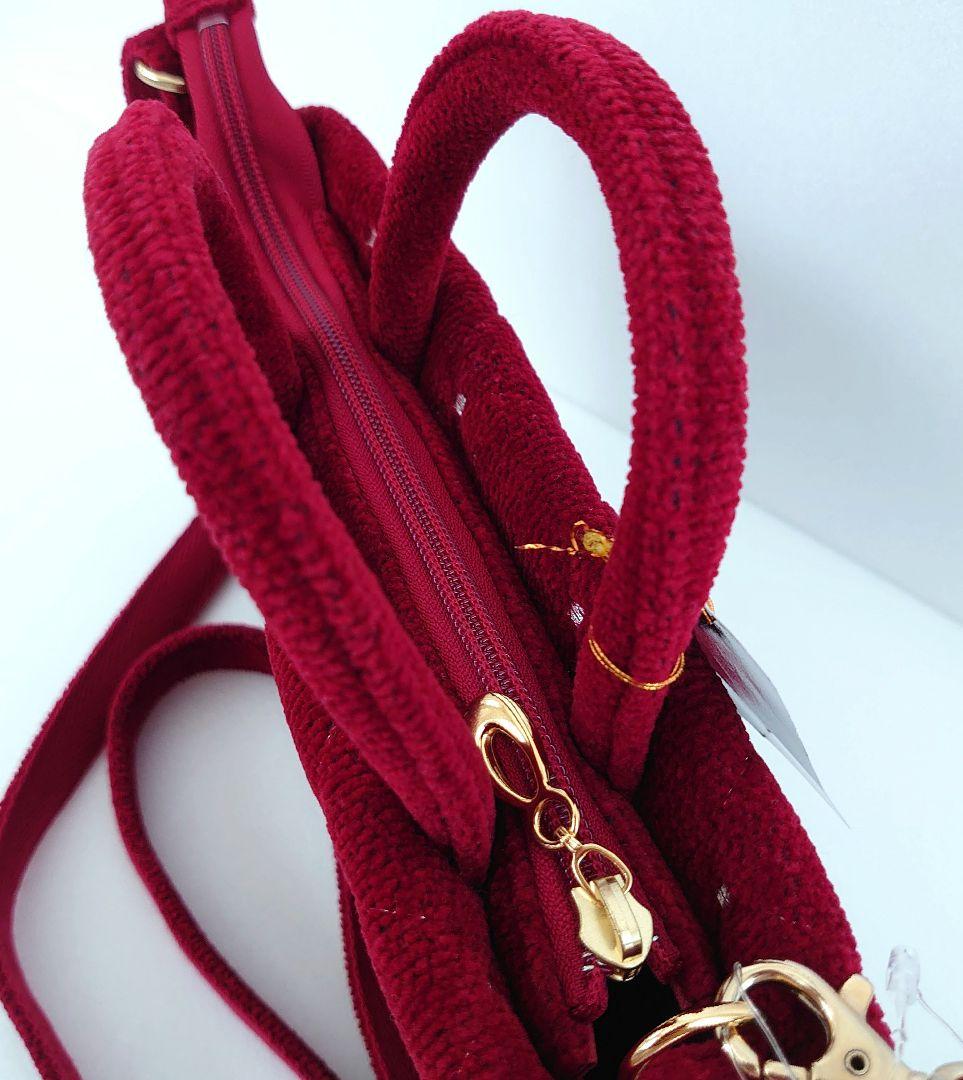 匿名配送☆新品 フェイラー ユニ ミニショルダー ダークレッド - メルカリ