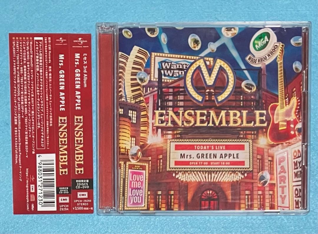 正規品 Mrs.GREEN APPLE ENSEMBLE 初回限定盤 Amazon.co.jp: ENSEMBLE (初回限定盤)(DVD付): ミュージック