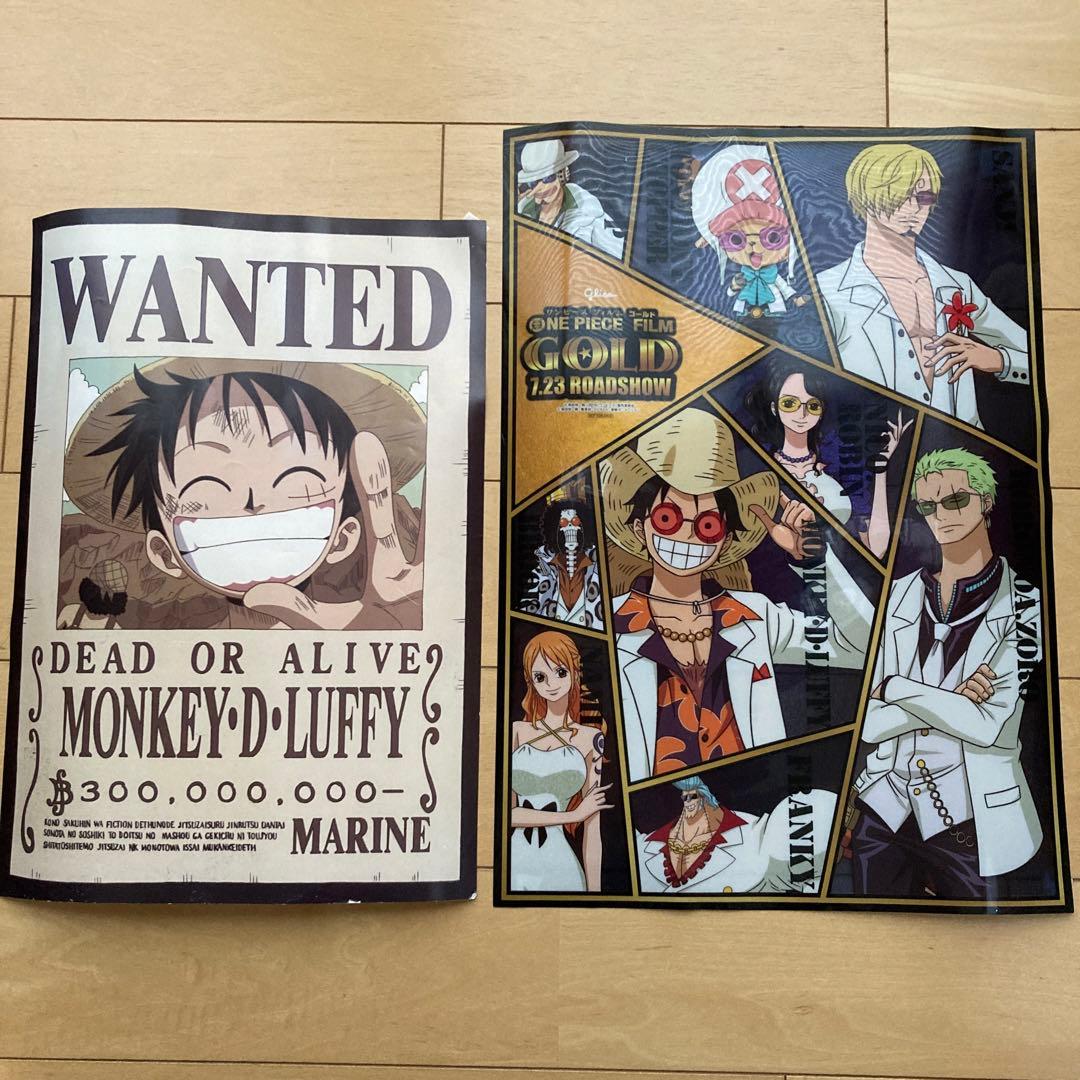 ONE PIECE クリアポスター・手配書【ルフィ】 - メルカリ
