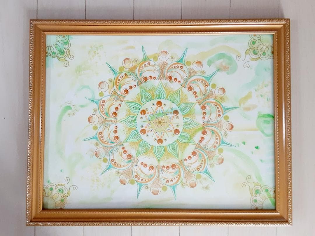 五十嵐由家曼荼羅画440 「幸運を招く光の曼荼羅 」 - メルカリ