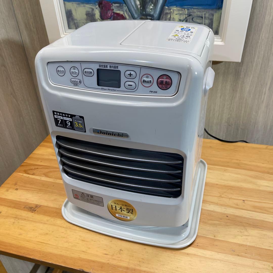 DAINICHI 石油ファンヒーター￼ FW-25S 7畳〜9畳　2018年製 Amazon.co.jp: ダイニチ (Dainichi) 石油ファンヒーター(木造7畳まで