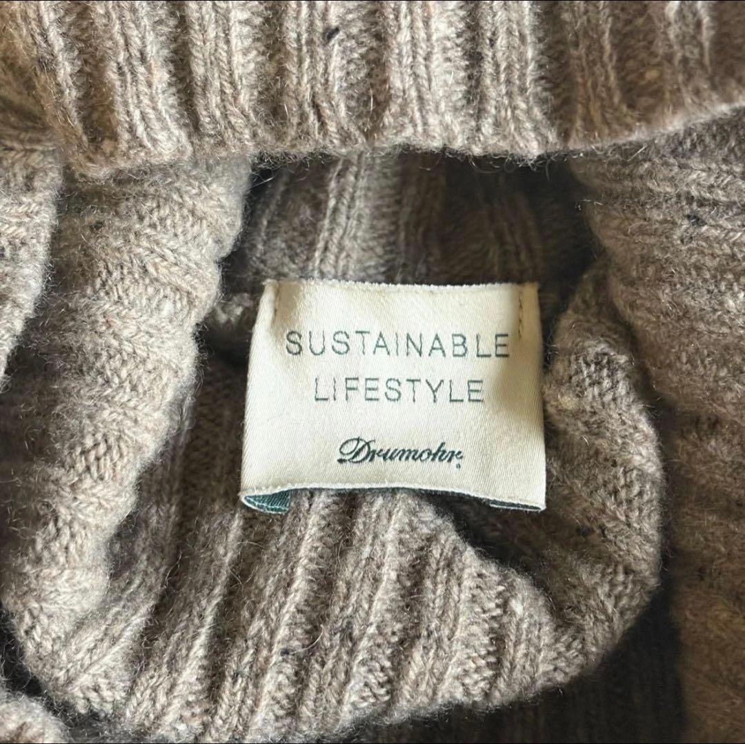 美品】Drumohr タートルネックニット カシミヤ ベージュ XLメンズ